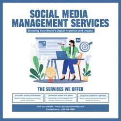 Social Media Services Poster for Instagram Post