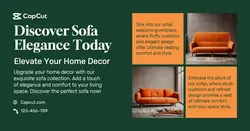 Furniture Product Display Facebook App Ad