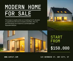 Modern Home for Sale Facebook Post