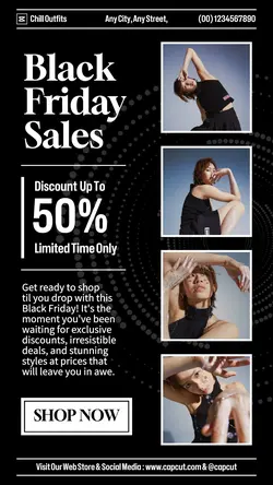 Black Friday Sales Promo Instagram Story 