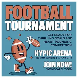 Football Tournament Promotion Instagram Post