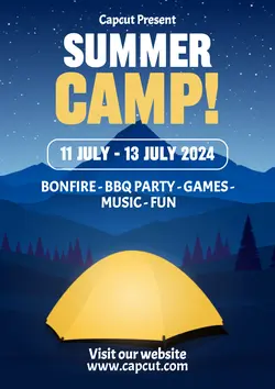 Non-marketing Campus Poster Summer Camp
