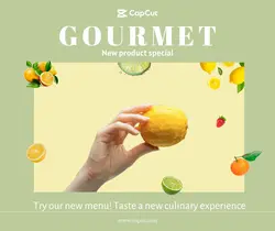 Foods & Beverage New product gourmet Stylized
