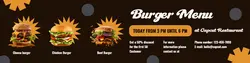 Burger Restaurant Display Product LinkedIn Banner