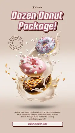 Food & Beverages Donuts Promotion