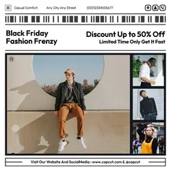 Black Friday Fashion Promo Instagram Post