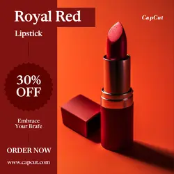 Lipstick Royal Red Promo Instagram Post