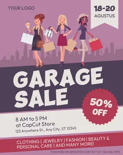 Garage Sale  Shopping Event Promotion