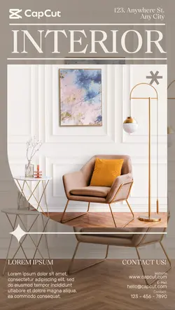 Interior Design Promotional Poster