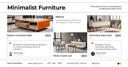 Minimal Furniture Product Display Facebook App Ad
