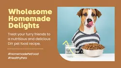 Brown Simple DIY Pet Food Recipe YouTube Thumbnail