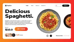 Modern UI Spaghetti Promotion Website