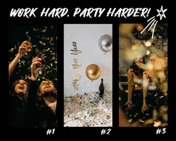 Non-Marketing Photo Collage Party Black