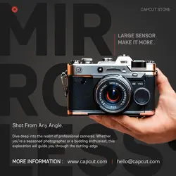 Camera Electronic Product Display Instagram Post Simple Design