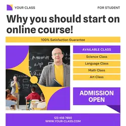 Education Class Promotion Instagram Post