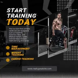 Fitness Gym Instagram Post