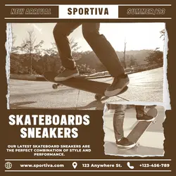 Skateboard Sneakers Product Display Instagram Post