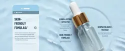 Cosmetics and Personal Care Product Showcase - Minimalistic Style for Facial Care