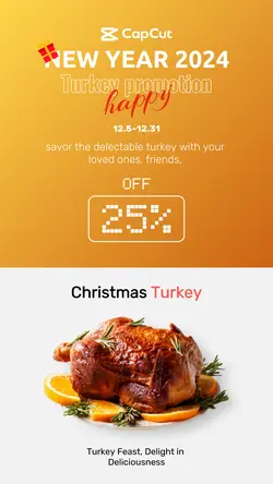 New year Foods Turkey discount minimalism
