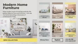 Sofa furniture business template design for sales promotion