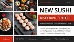 Sushi Promotion Twitter Post
