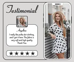 Fashion Industry Testimonial Facebook Post