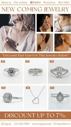 Fashion New Coming Jewelry Display Instagram Stories