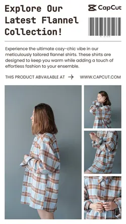 Fashion Flannel Shirts Collections Display Instagram Story