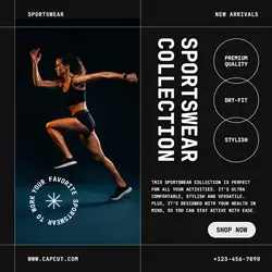 Fashion Sportswear Product Display Instagram Post
