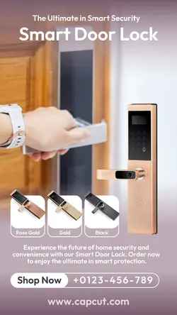 Electronics Smart Door Lock Instagram Story