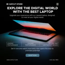 Electronics Laptop Product Promotion Instagram Post