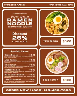 super special ramen noodle instagram post