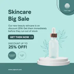 Skincare Big Sale Instagram Post
