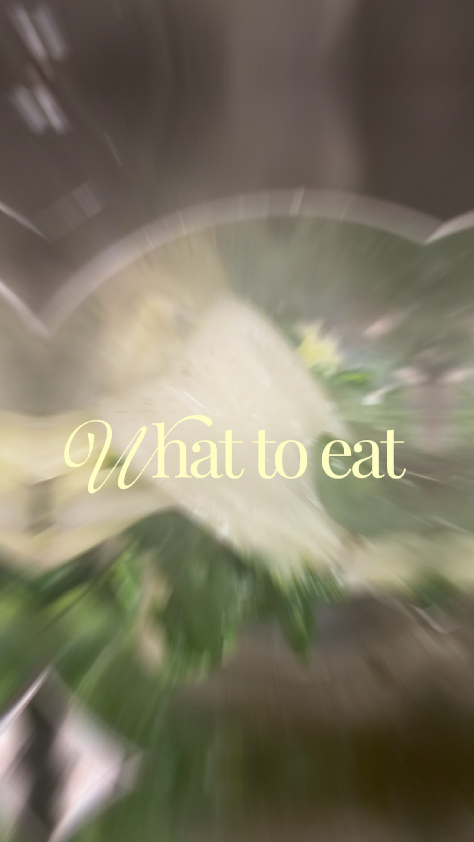 What to eat