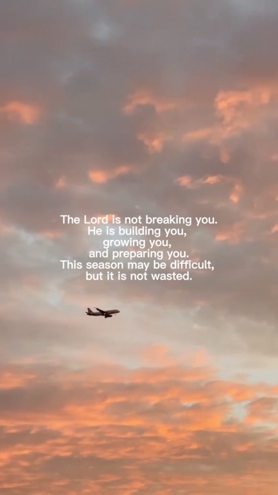 God is building you