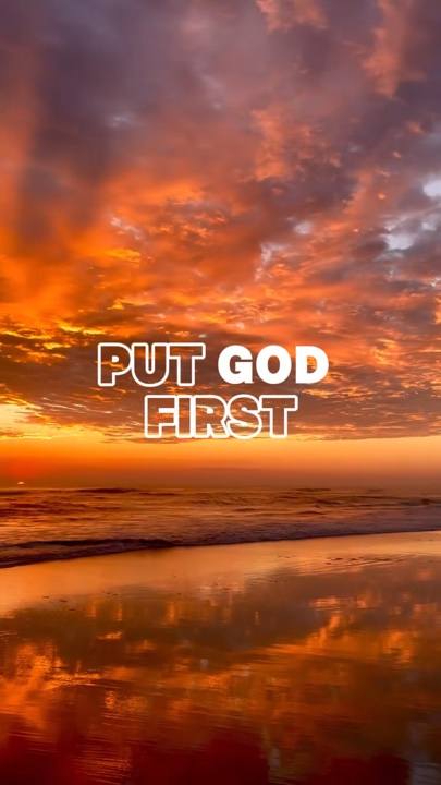 Coloque Deus em primeiro lugar