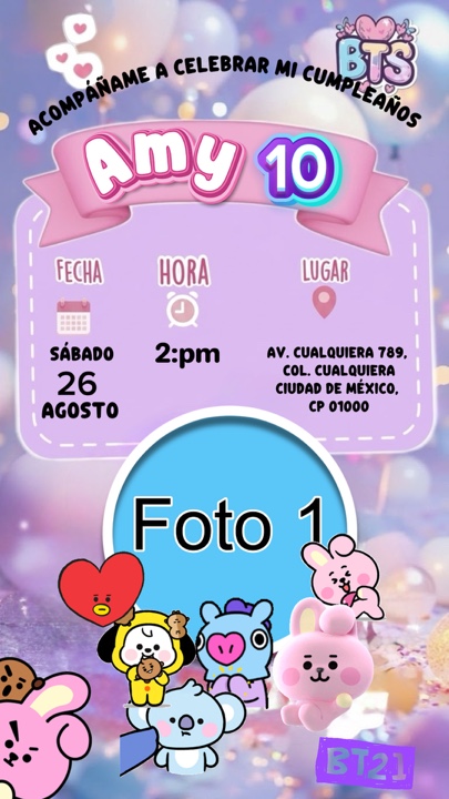Bt21 invitación 