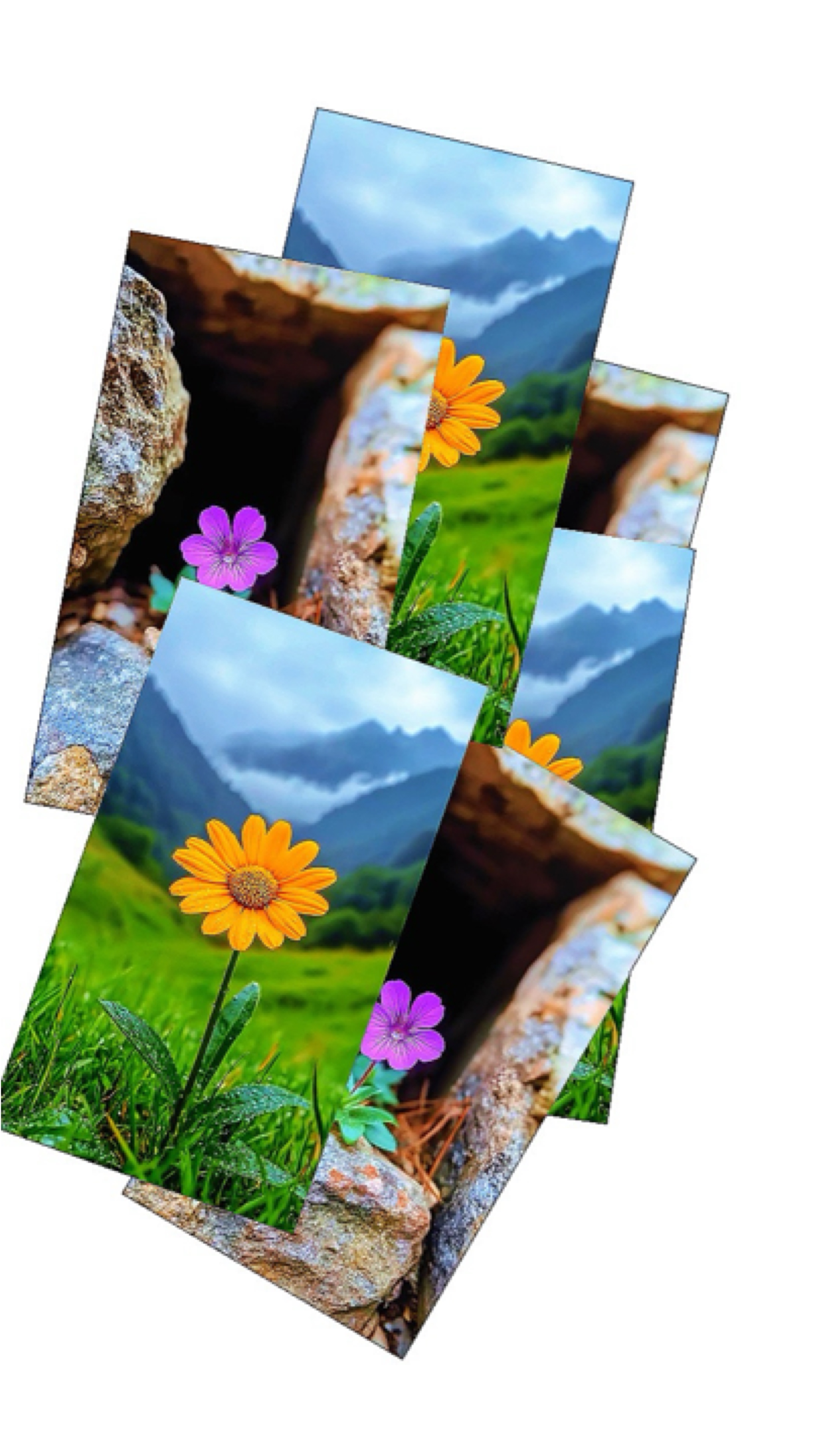 6 photos template 
