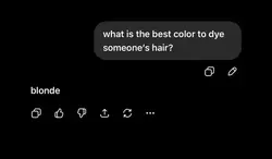 Blonde  with ChatGPT