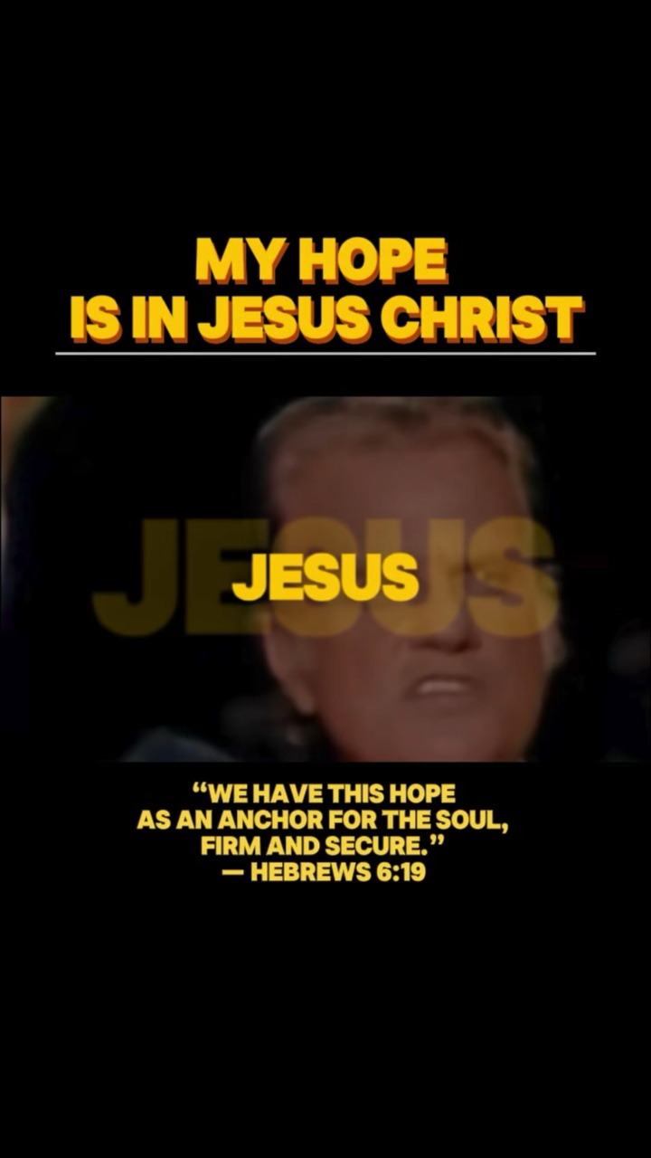 Jesus é minha esperança