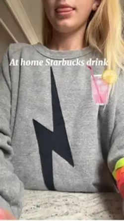At home pink drink 🥤