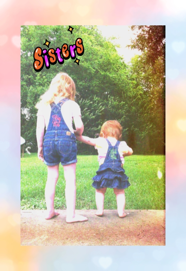 Sister photo collage