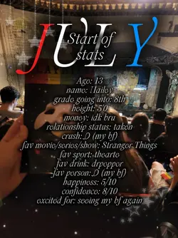 July stats !!