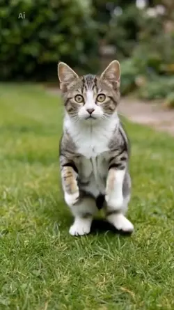 Cat dancing.