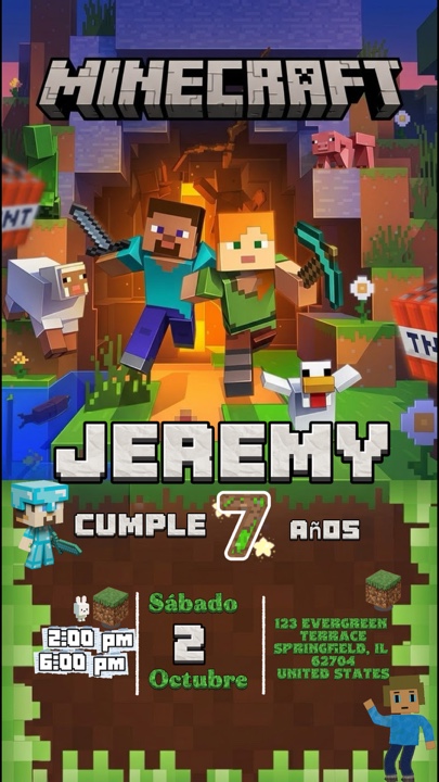 InvitaciónMinecraft 