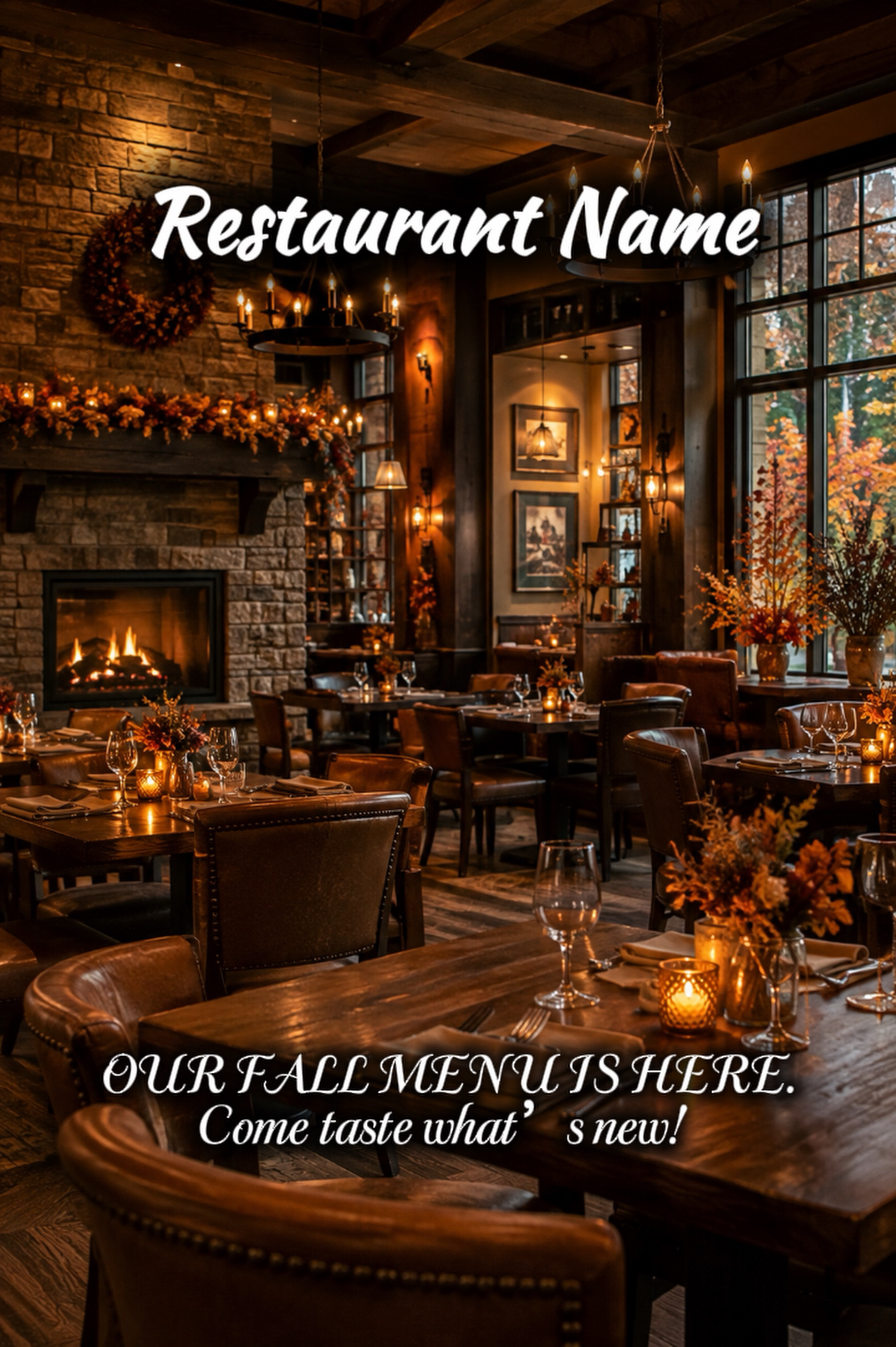 Restaurant fall menu